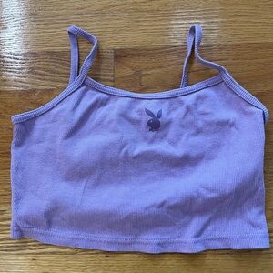 PLAYBOY bunny purple top (pacsun)